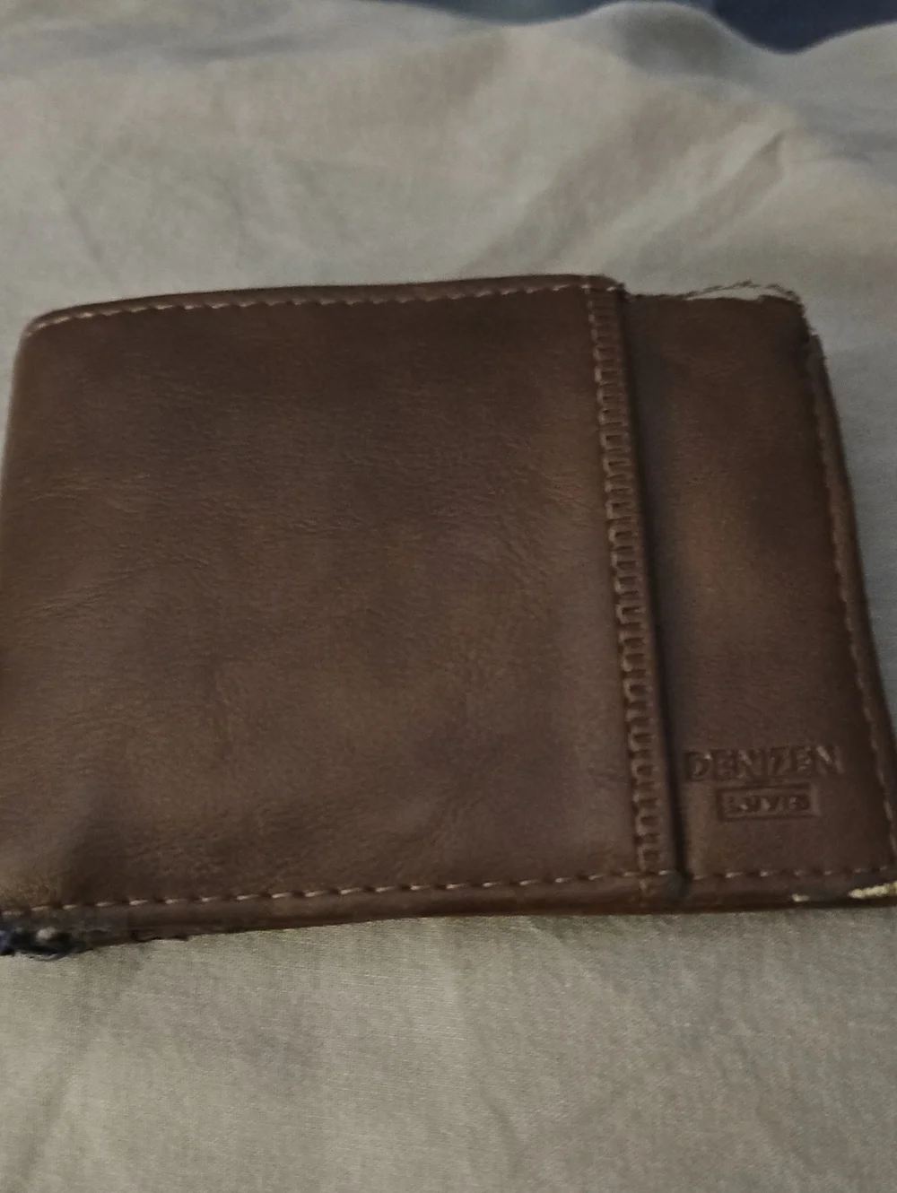 Denizen from Levi's Dark Brown Leather Card & Key Wallet